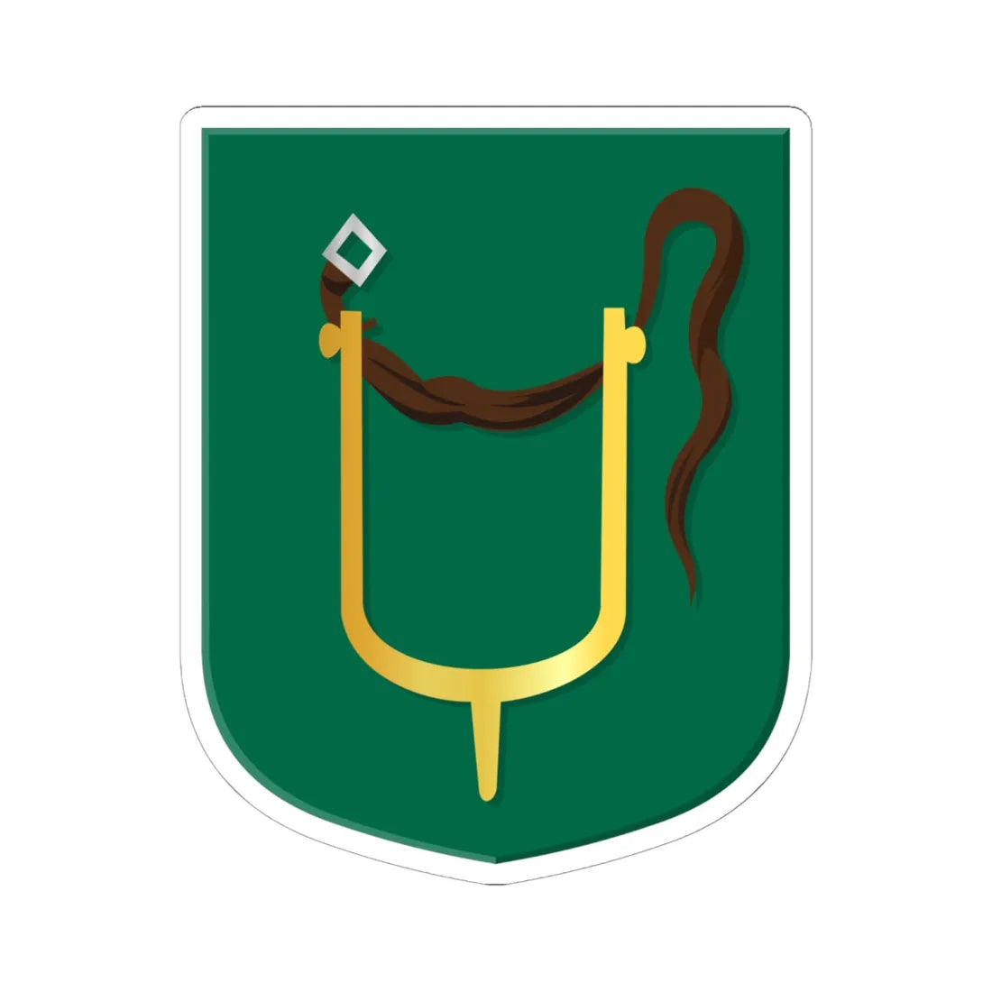 Nieuw Helvoet wapen (Netherlands) (Coat of Arms) STICKER Vinyl Kiss-Cut Decal 6 Inch White - The Sticker Space