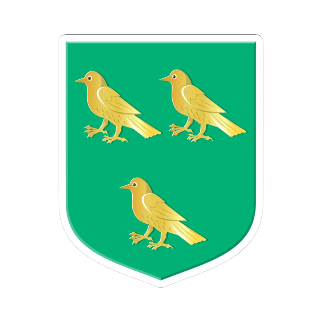 Nieuw-Lekkerland wapen (Netherlands) (Coat of Arms) STICKER Vinyl Kiss-Cut Decal 3 Inch White - The Sticker Space