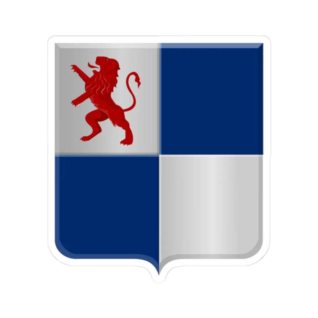 Nieuwe Niedorp-wapen (Netherlands) (Coat of Arms) STICKER Vinyl Kiss-Cut Decal 3 Inch White - The Sticker Space