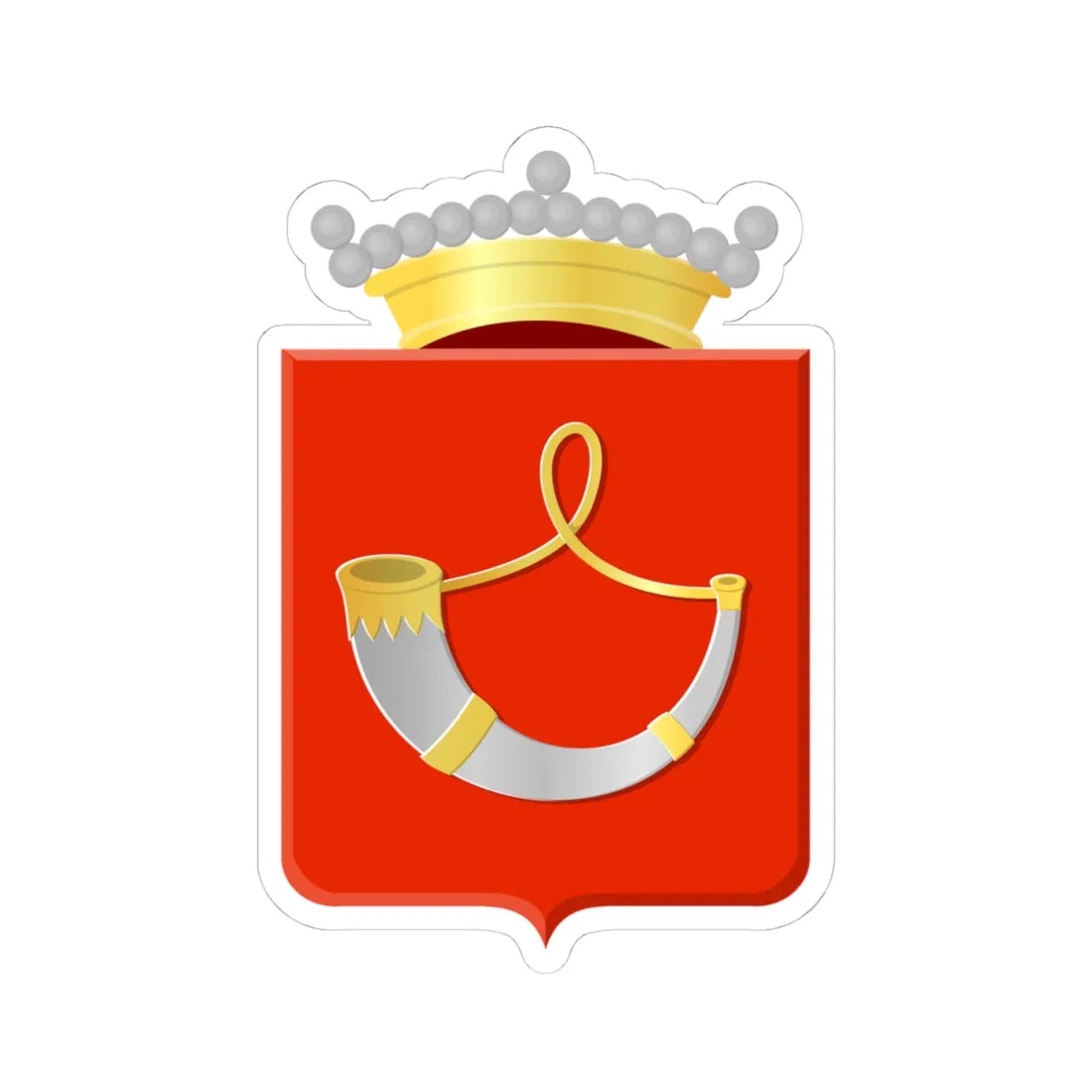 Nieuwenhoorn wapen (Netherlands) (Coat of Arms) STICKER Vinyl Kiss-Cut Decal 4 Inch White - The Sticker Space