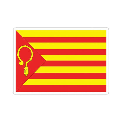 Nieuwerkerken vlag (Belgium) STICKER Vinyl Kiss-Cut Decal 3 Inch White - The Sticker Space