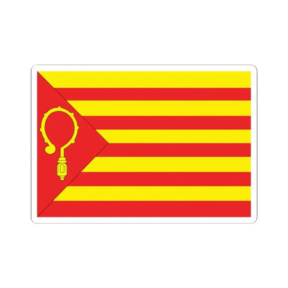 Nieuwerkerken vlag (Belgium) STICKER Vinyl Kiss-Cut Decal 4 Inch White - The Sticker Space