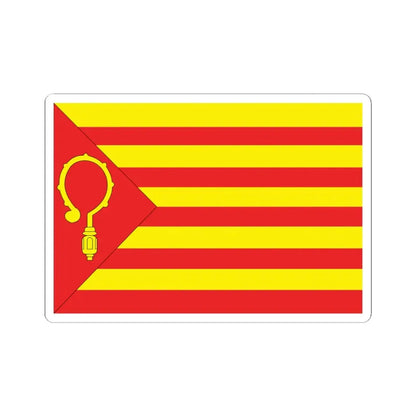 Nieuwerkerken vlag (Belgium) STICKER Vinyl Kiss-Cut Decal 6 Inch White - The Sticker Space