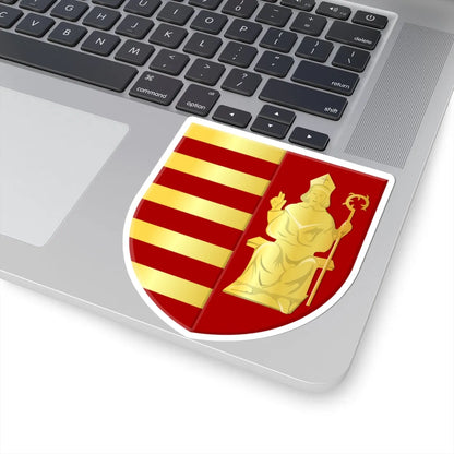 Nieuwerkerken wapen2 (Belgium) (Coat of Arms) STICKER Vinyl Kiss-Cut Decal - The Sticker Space