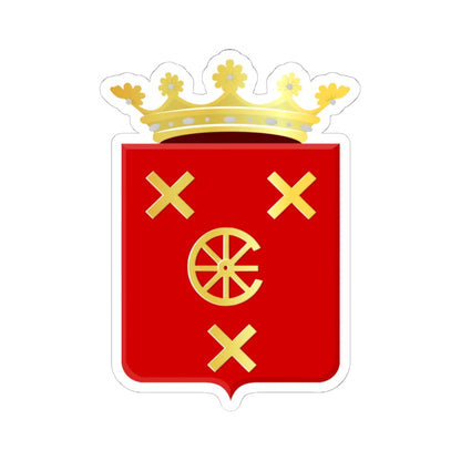 Nieuwkoop wapen oud (Netherlands) (Coat of Arms) STICKER Vinyl Kiss-Cut Decal 6 Inch White - The Sticker Space