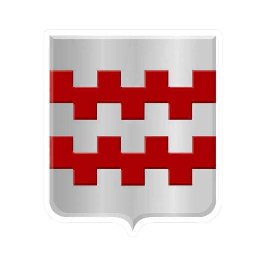 Nieuwland Zederik wapen (Netherlands) (Coat of Arms) STICKER Vinyl Kiss-Cut Decal 2 Inch White - The Sticker Space