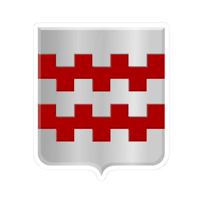 Nieuwland Zederik wapen (Netherlands) (Coat of Arms) STICKER Vinyl Kiss-Cut Decal 3 Inch White - The Sticker Space