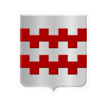 Nieuwland Zederik wapen (Netherlands) (Coat of Arms) STICKER Vinyl Kiss-Cut Decal 4 Inch White - The Sticker Space