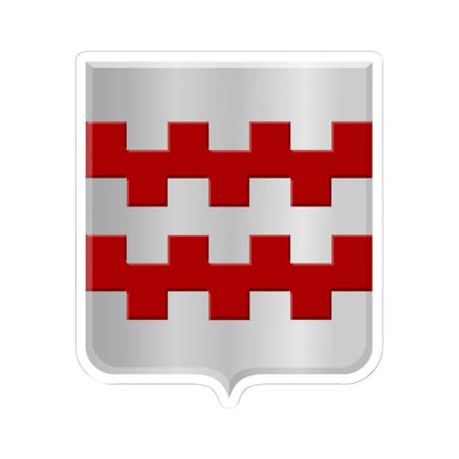 Nieuwland Zederik wapen (Netherlands) (Coat of Arms) STICKER Vinyl Kiss-Cut Decal 6 Inch White - The Sticker Space