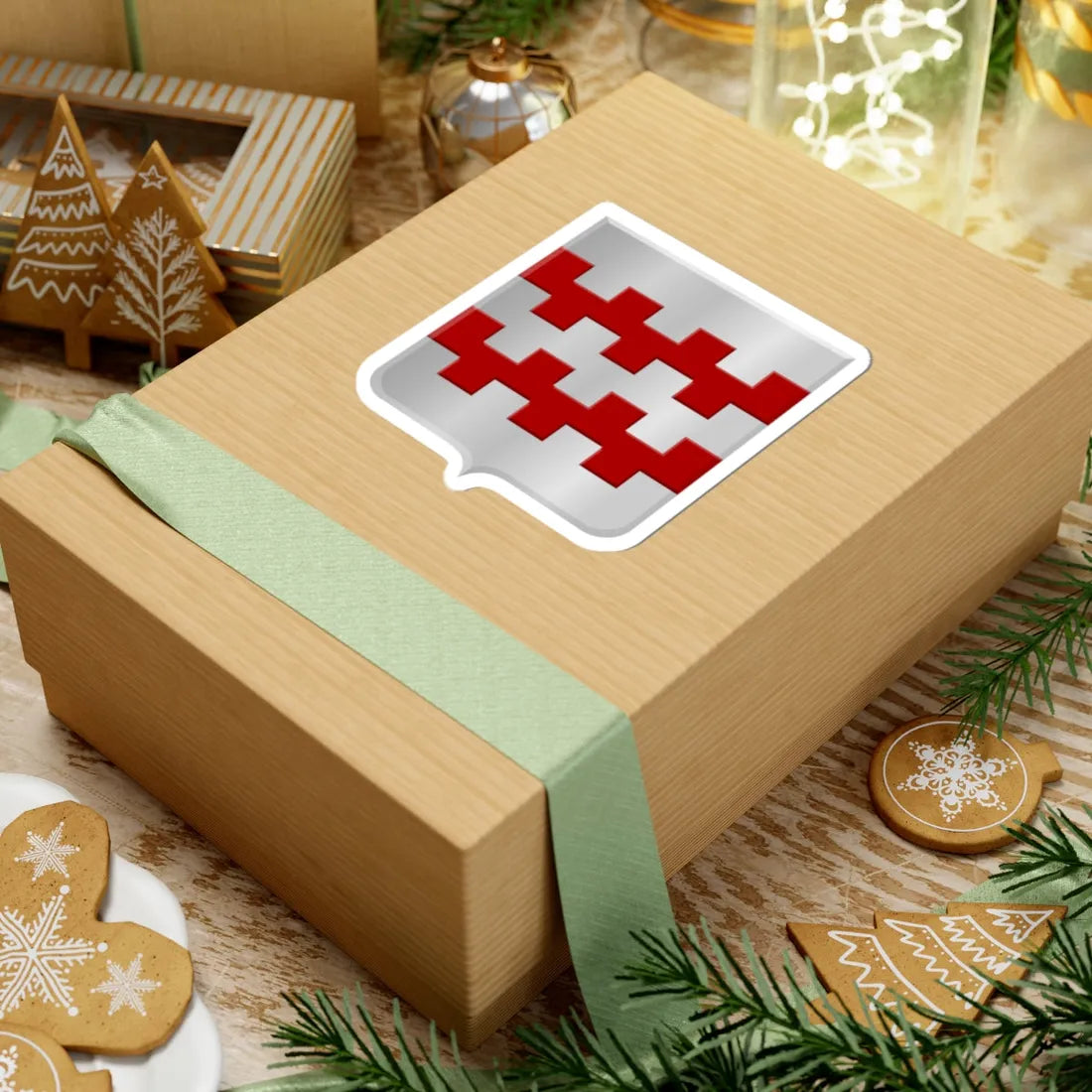 Nieuwland Zederik wapen (Netherlands) (Coat of Arms) STICKER Vinyl Kiss-Cut Decal - The Sticker Space