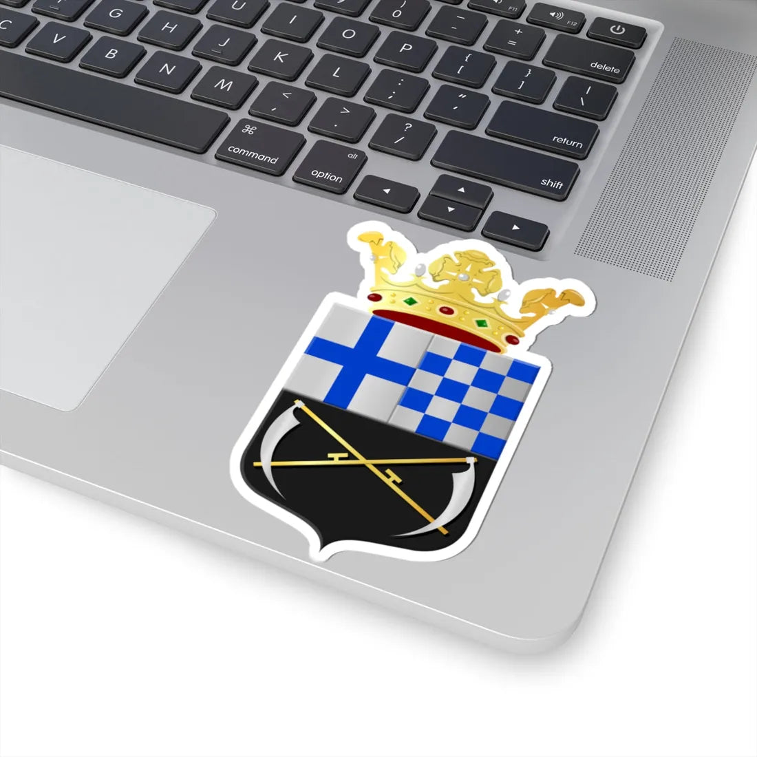 Nieuwleusen wapen 1954 (Netherlands) (Coat of Arms) STICKER Vinyl Kiss-Cut Decal - The Sticker Space