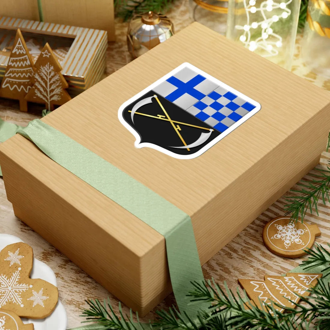 Nieuwleusen wapen (Netherlands) (Coat of Arms) STICKER Vinyl Kiss-Cut Decal - The Sticker Space