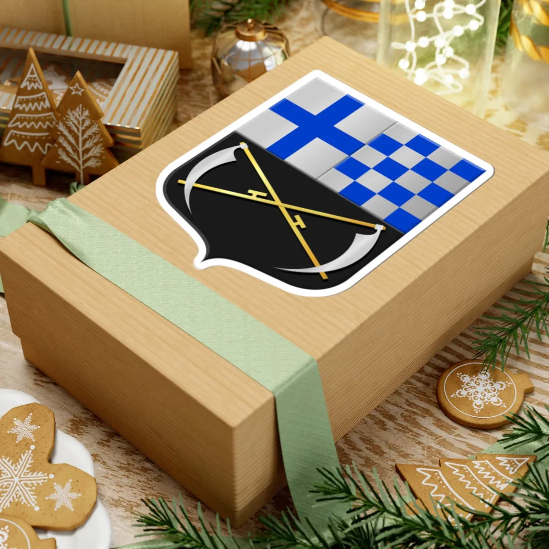 Nieuwleusen wapen (Netherlands) (Coat of Arms) STICKER Vinyl Kiss-Cut Decal - The Sticker Space