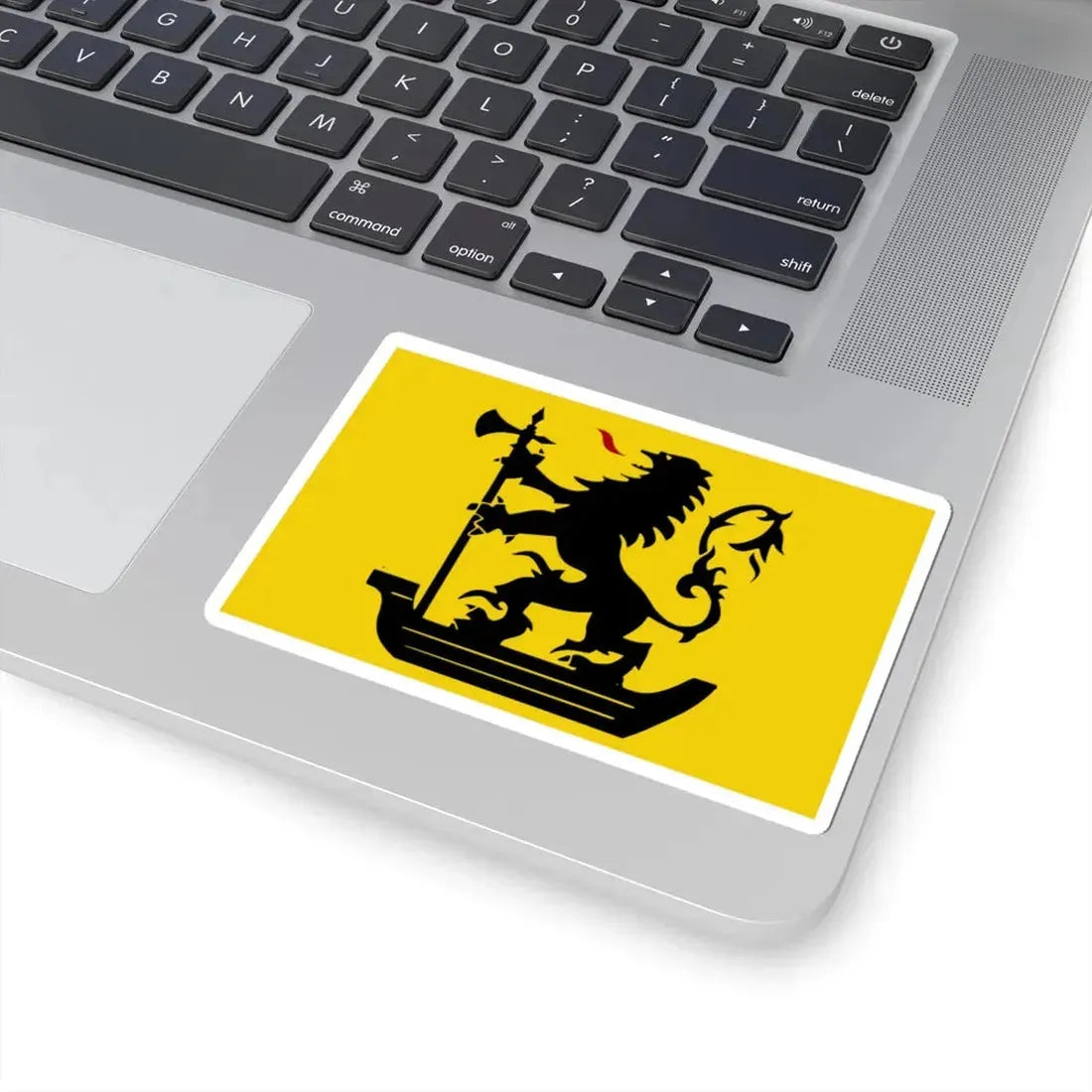 Nieuwpoort B vlag (Belgium) STICKER Vinyl Kiss-Cut Decal - The Sticker Space