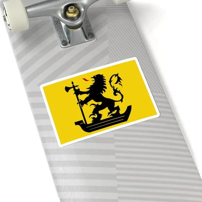 Nieuwpoort B vlag (Belgium) STICKER Vinyl Kiss-Cut Decal - The Sticker Space