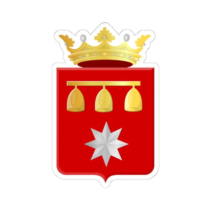 Nieuwveen wapen (Netherlands) (Coat of Arms) STICKER Vinyl Kiss-Cut Decal 6 Inch White - The Sticker Space