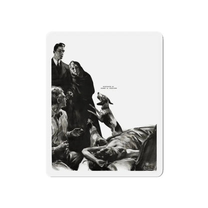 Night Call, Cosmopolitan, June 1939 (Magazine Illustration) Refrigerator Magnet - The Sticker Space