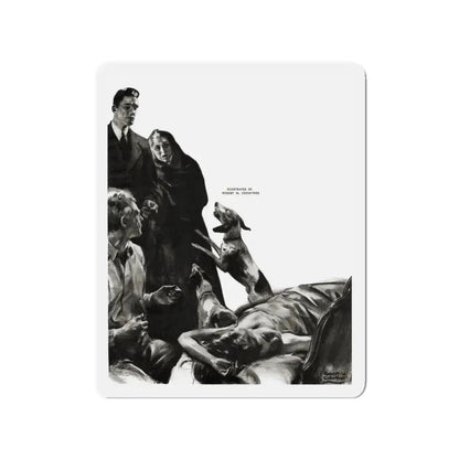 Night Call, Cosmopolitan, June 1939 (Magazine Illustration) Refrigerator Magnet - The Sticker Space