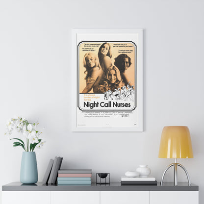 NIGHT CALL NURSES 1972 - Framed Movie Poster-The Sticker Space