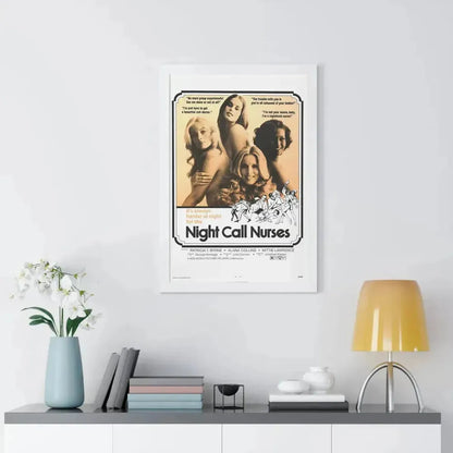 NIGHT CALL NURSES 1972 - Framed Movie Poster - The Sticker Space