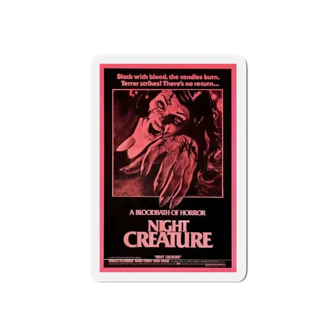 NIGHT CREATURE (OUT OF THE DARKNESS) 1978 Movie Poster - Refrigerator Magnet 5 Inch Die-Cut - The Sticker Space