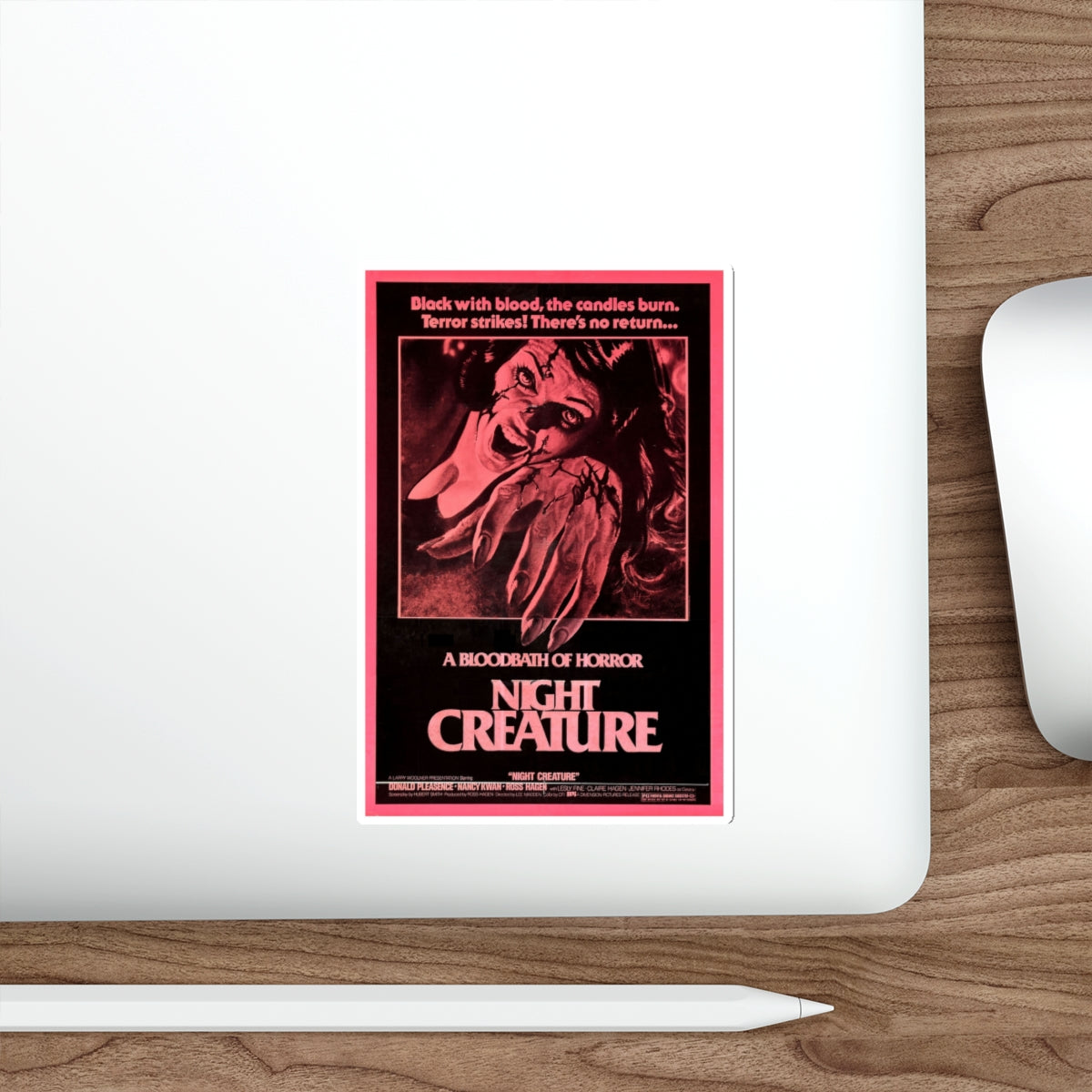 NIGHT CREATURE (OUT OF THE DARKNESS) 1978 Movie Poster STICKER Vinyl Die-Cut Decal-The Sticker Space