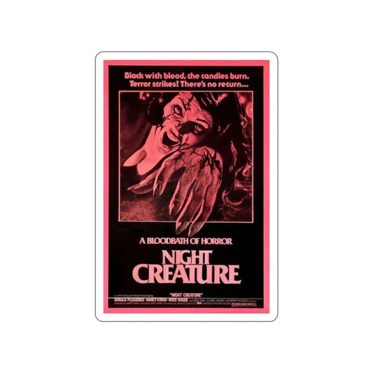 NIGHT CREATURE (OUT OF THE DARKNESS) 1978 Movie Poster STICKER Vinyl Die-Cut Decal 2 Inch - The Sticker Space