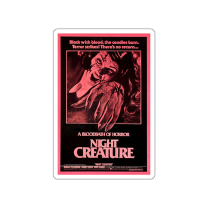 NIGHT CREATURE (OUT OF THE DARKNESS) 1978 Movie Poster STICKER Vinyl Die-Cut Decal-White-The Sticker Space