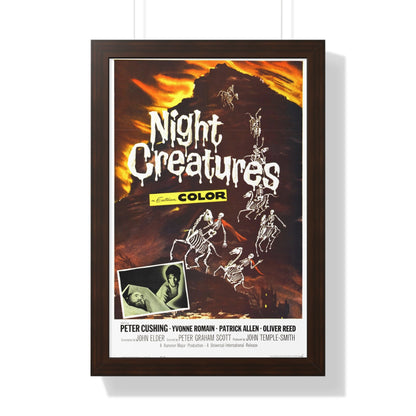 NIGHT CREATURES 1962 - Framed Movie Poster-16″ x 24″-The Sticker Space