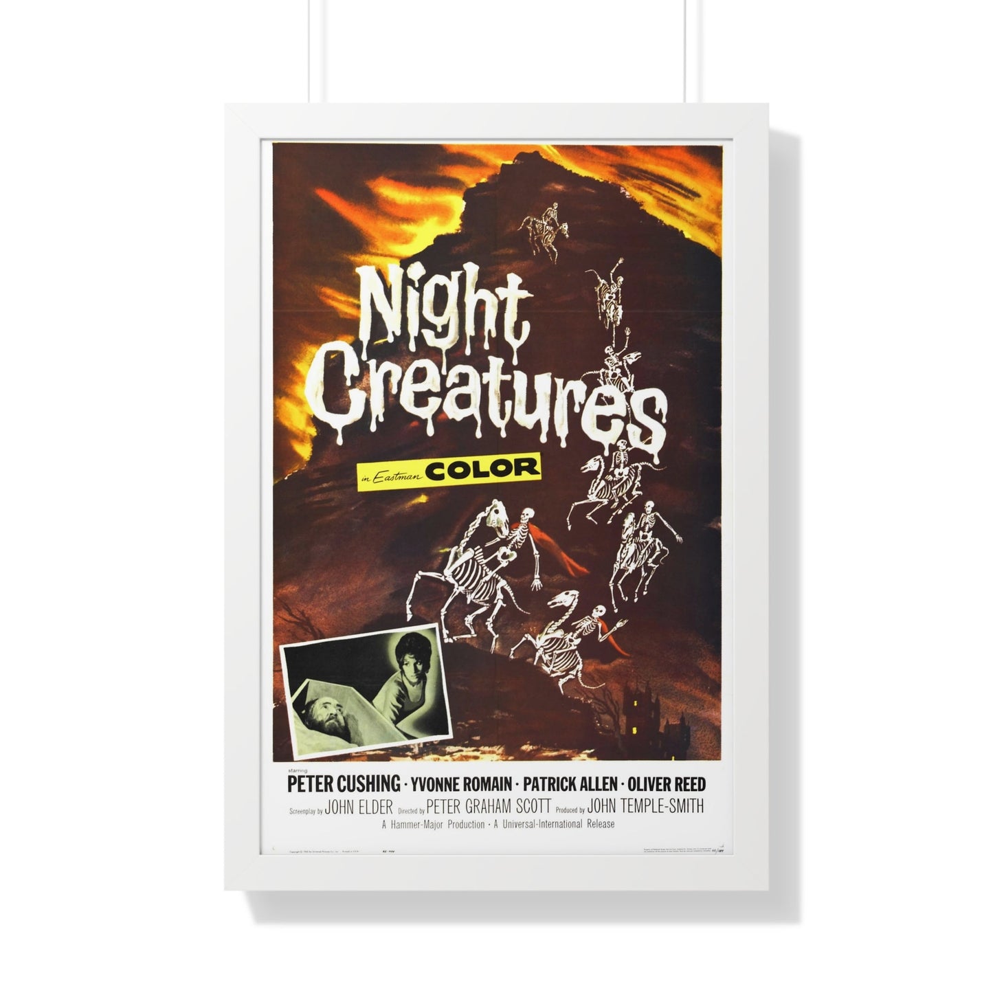 NIGHT CREATURES 1962 - Framed Movie Poster-20" x 30"-The Sticker Space