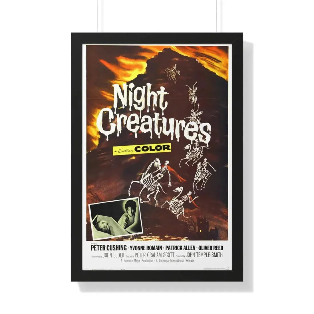 NIGHT CREATURES 1962 - Framed Movie Poster - The Sticker Space