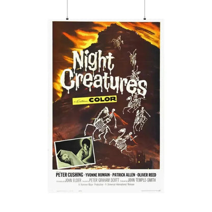 NIGHT CREATURES 1962 - Paper Movie Poster 36" x 54" Matte - The Sticker Space