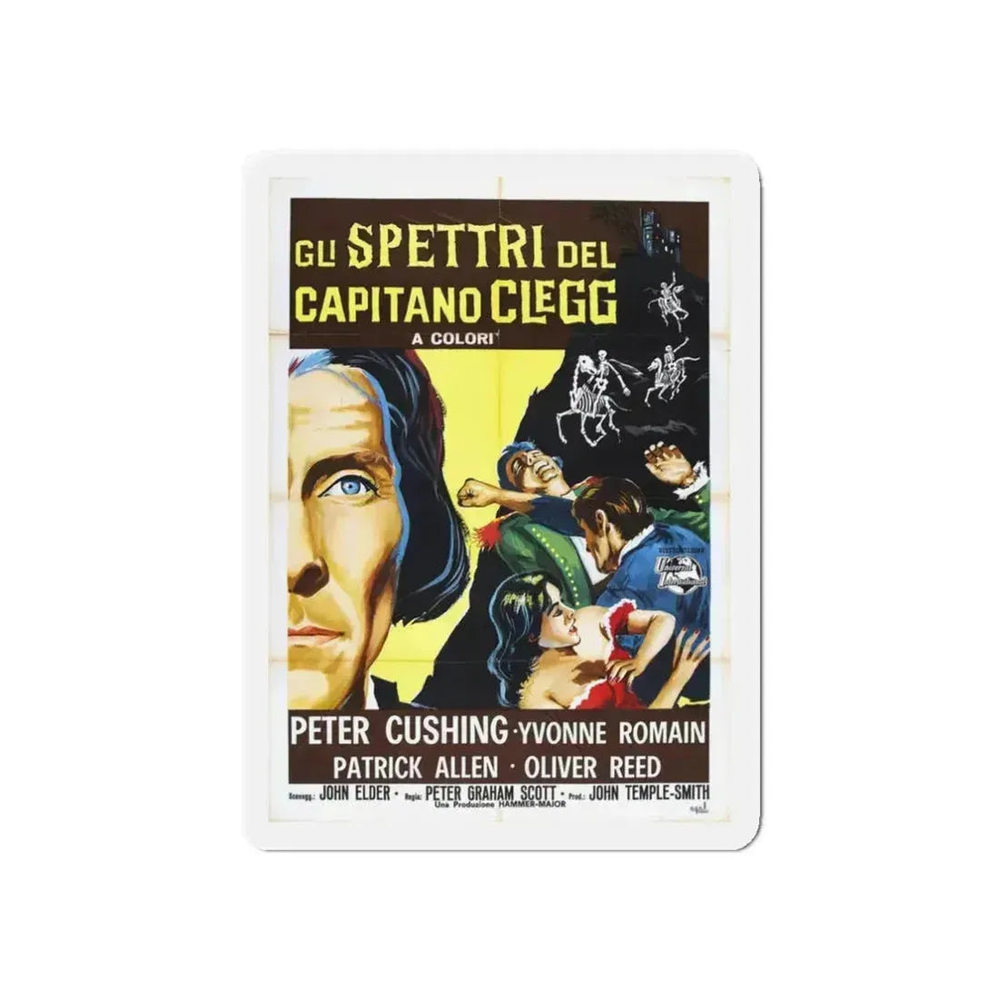NIGHT CREATURES (2) 1962 Movie Poster - Refrigerator Magnet 3 Inch Die-Cut - The Sticker Space