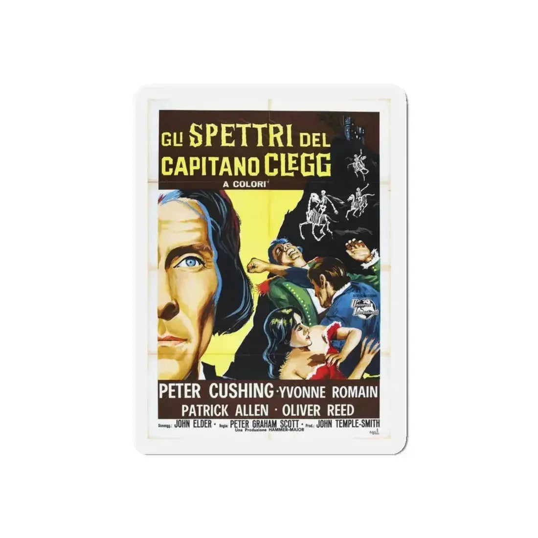 NIGHT CREATURES (2) 1962 Movie Poster - Refrigerator Magnet 4 Inch Die-Cut - The Sticker Space