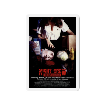 NIGHT CREW THE FINAL CHECKOUT (INTRUDER) 1989 Movie Poster - Refrigerator Magnet-2" x 2"-The Sticker Space