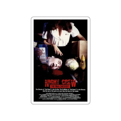 NIGHT CREW THE FINAL CHECKOUT (INTRUDER) 1989 Movie Poster STICKER Vinyl Die-Cut Decal 6 Inch - The Sticker Space