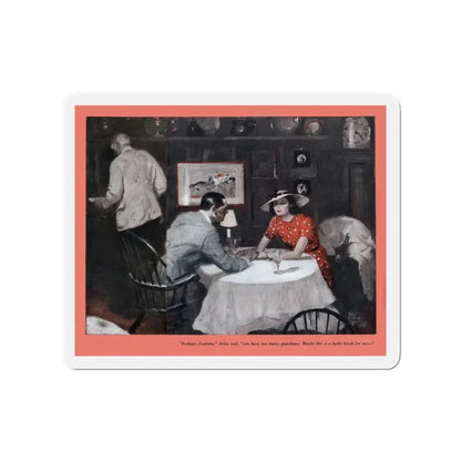 Night-desk Daddies (1), The American Magazine, December 1936 (Magazine Illustration) Refrigerator Magnet - The Sticker Space