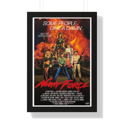 NIGHT FORCE 1987 - Framed Movie Poster-16″ x 24″-The Sticker Space