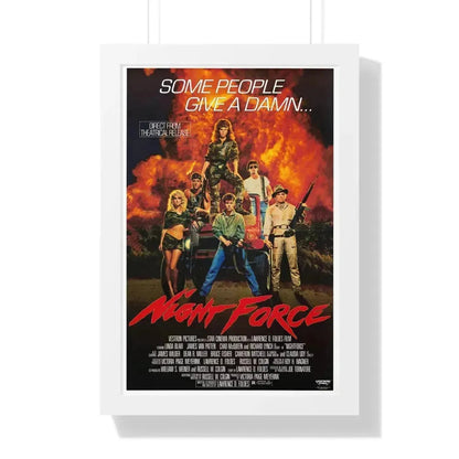 NIGHT FORCE 1987 - Framed Movie Poster 16″ x 24″ White - The Sticker Space