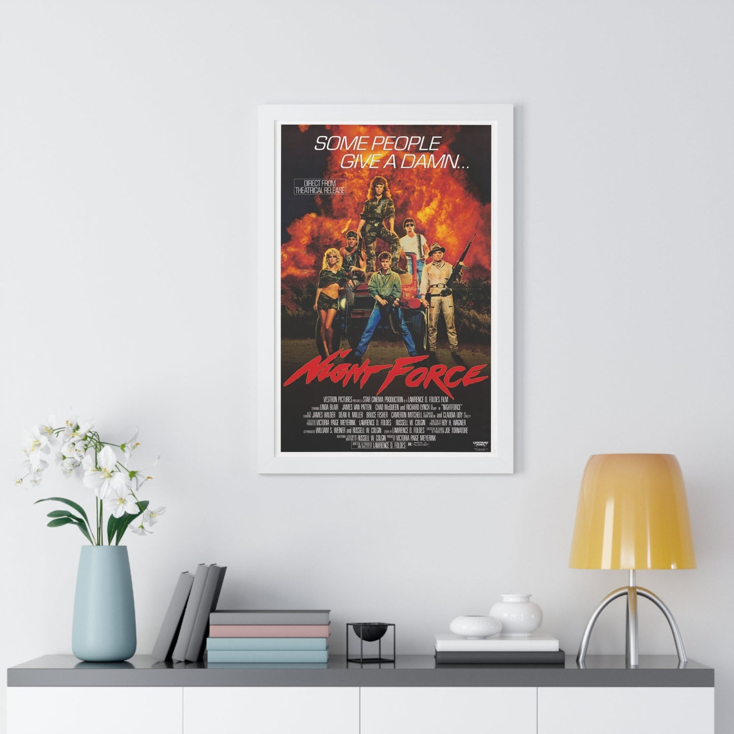 NIGHT FORCE 1987 - Framed Movie Poster-The Sticker Space