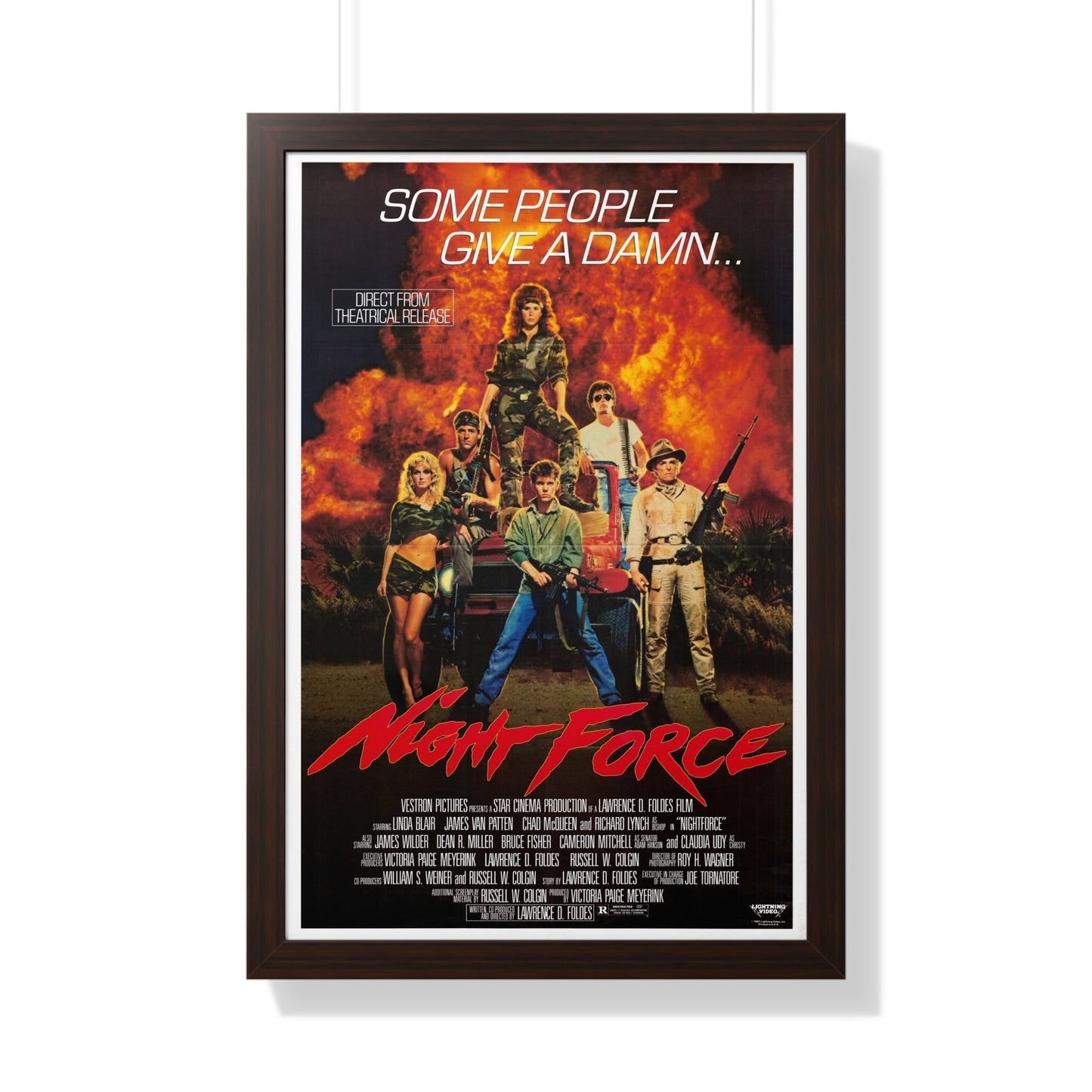 NIGHT FORCE 1987 - Framed Movie Poster-20" x 30"-The Sticker Space