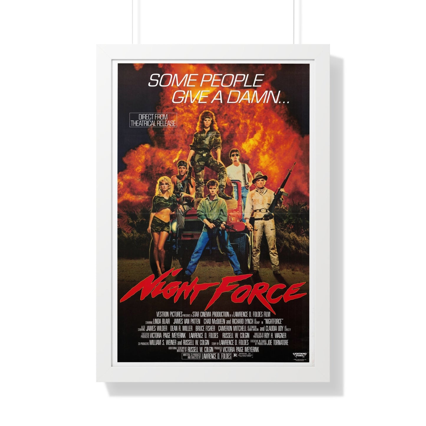 NIGHT FORCE 1987 - Framed Movie Poster-20" x 30"-The Sticker Space