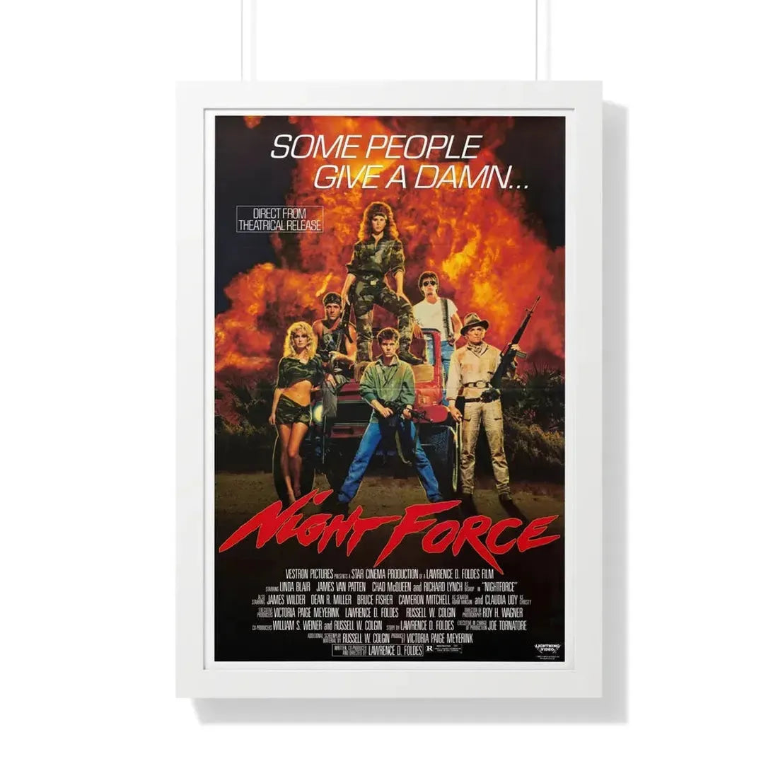 NIGHT FORCE 1987 - Framed Movie Poster - The Sticker Space