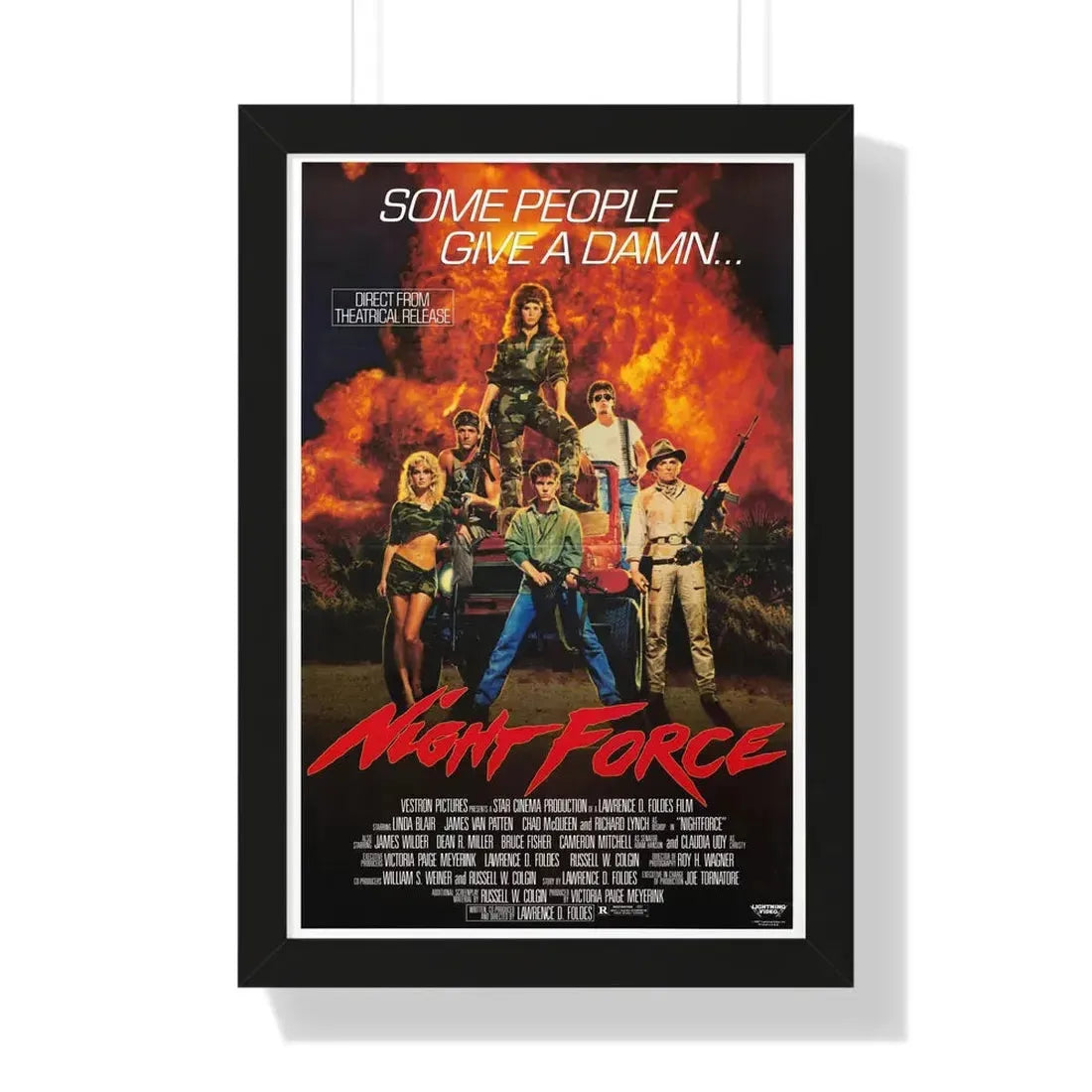NIGHT FORCE 1987 - Framed Movie Poster - The Sticker Space