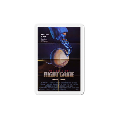 Night Game 1989 Movie Poster Die-Cut Magnet-4" x 4"-The Sticker Space