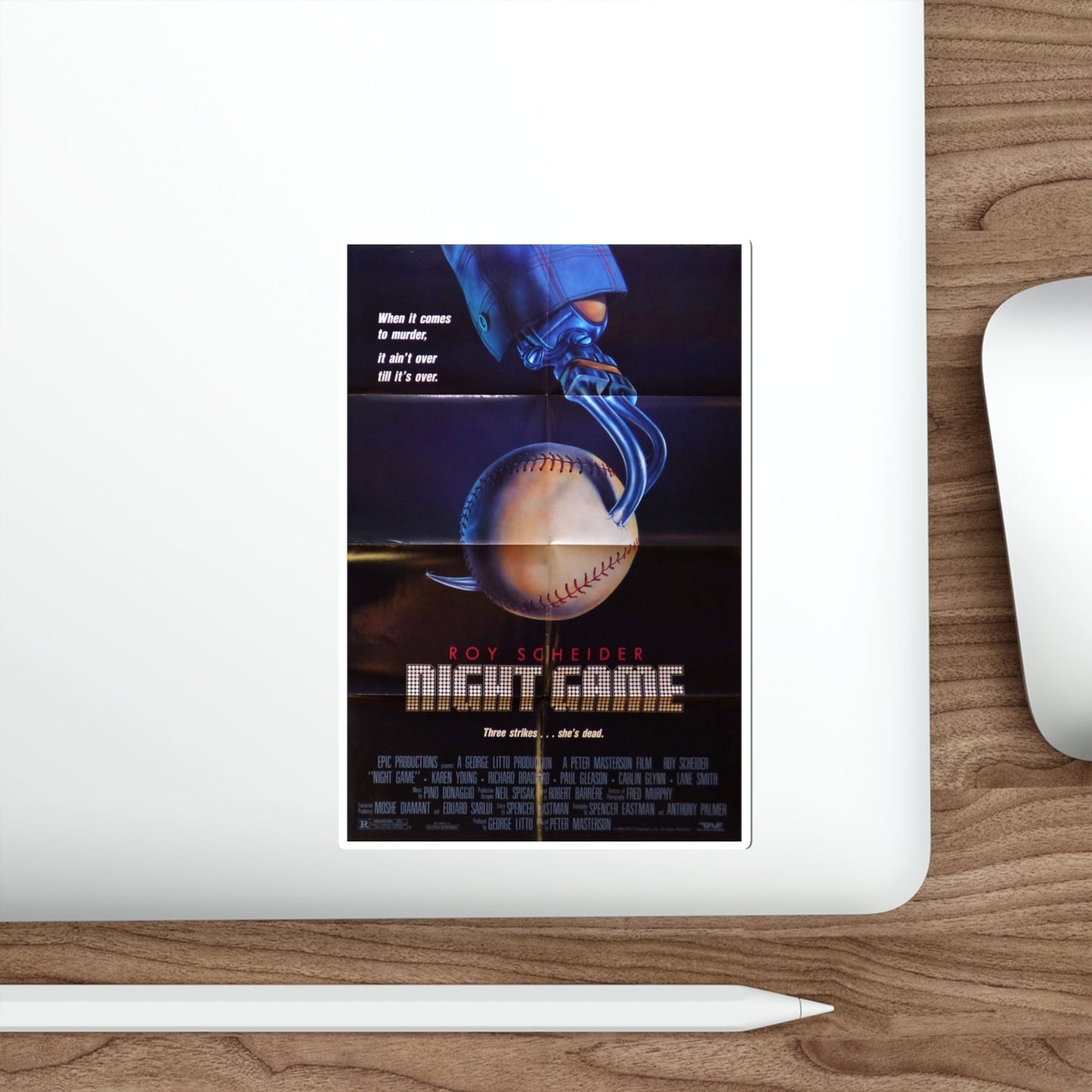 Night Game 1989 Movie Poster STICKER Vinyl Die-Cut Decal-The Sticker Space