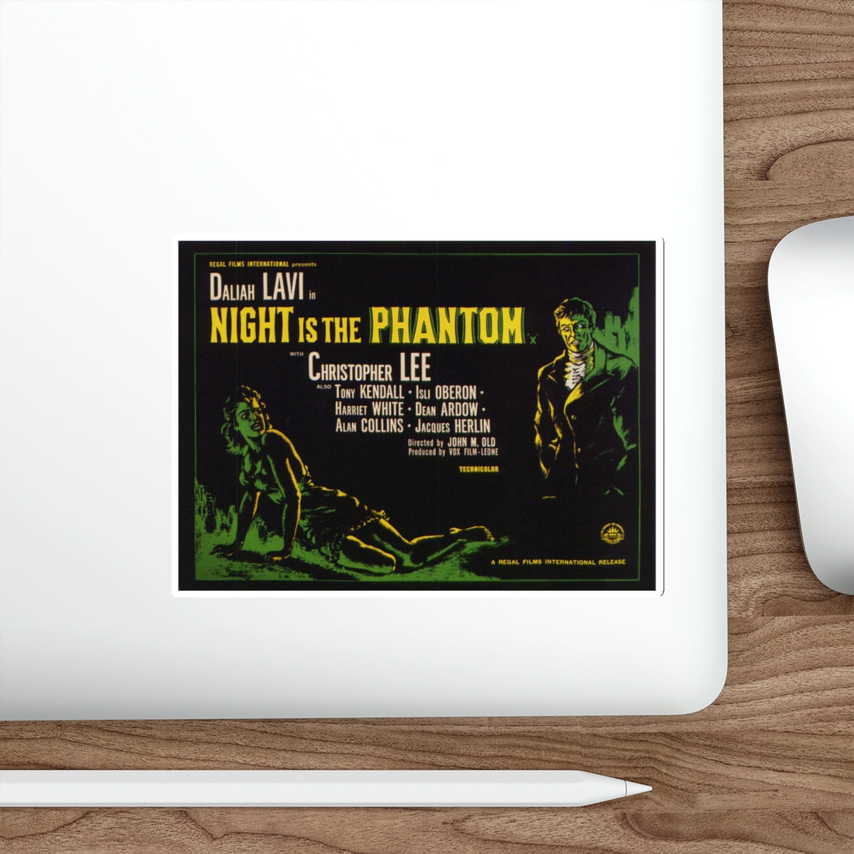 NIGHT IS THE PHANTOM (THE WHIP AND THE BODY) 1963 Movie Poster STICKER Vinyl Die-Cut Decal-The Sticker Space