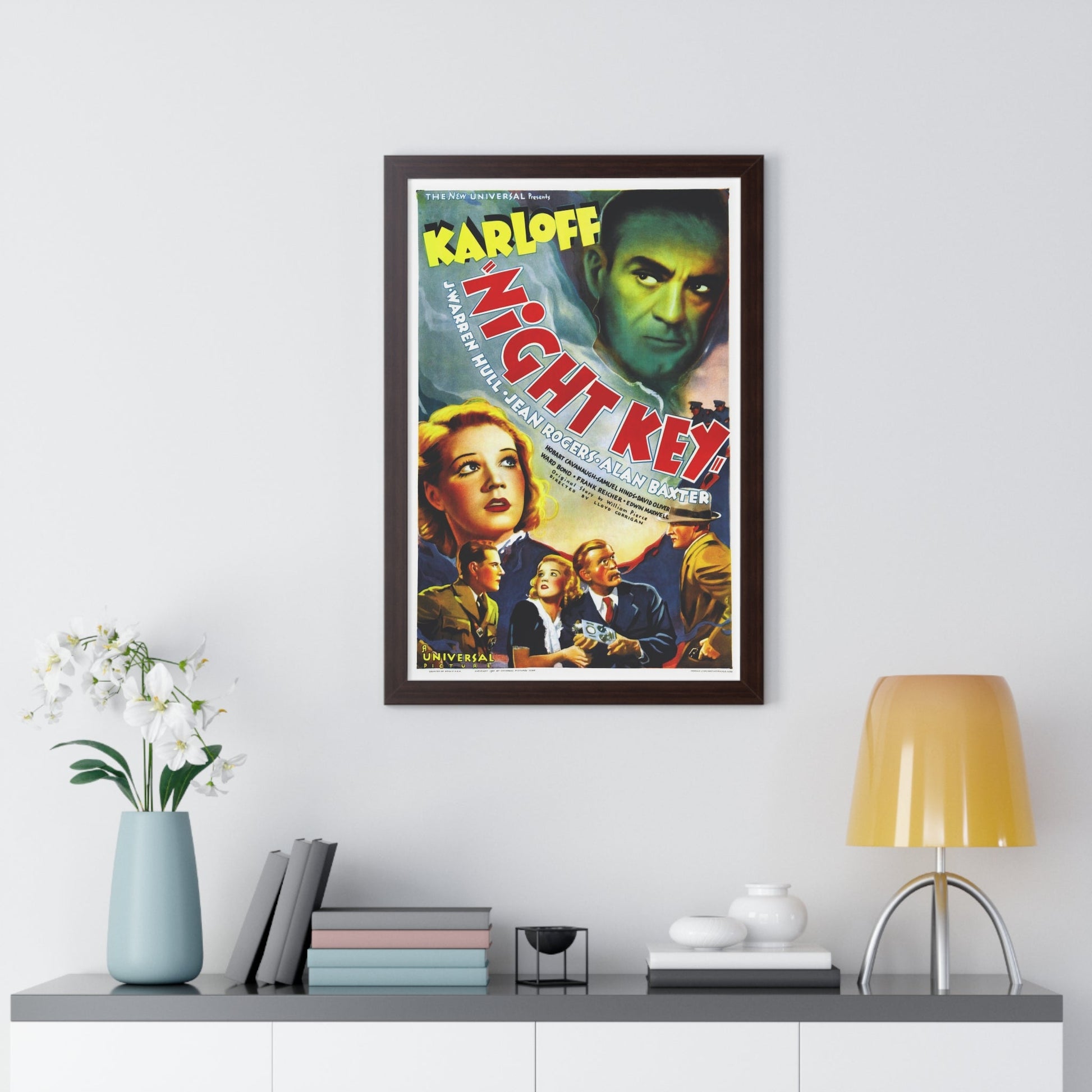 NIGHT KEY 1937 - Framed Movie Poster-The Sticker Space