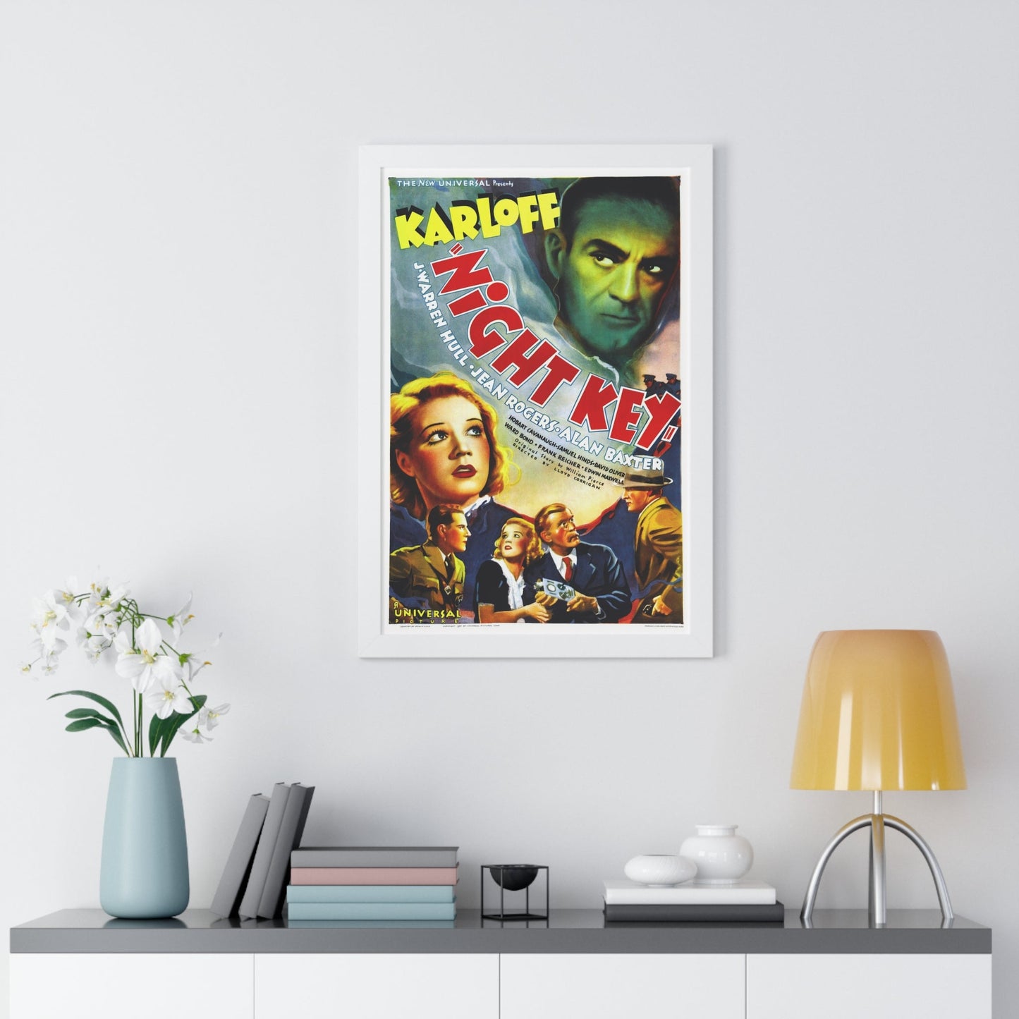 NIGHT KEY 1937 - Framed Movie Poster-The Sticker Space