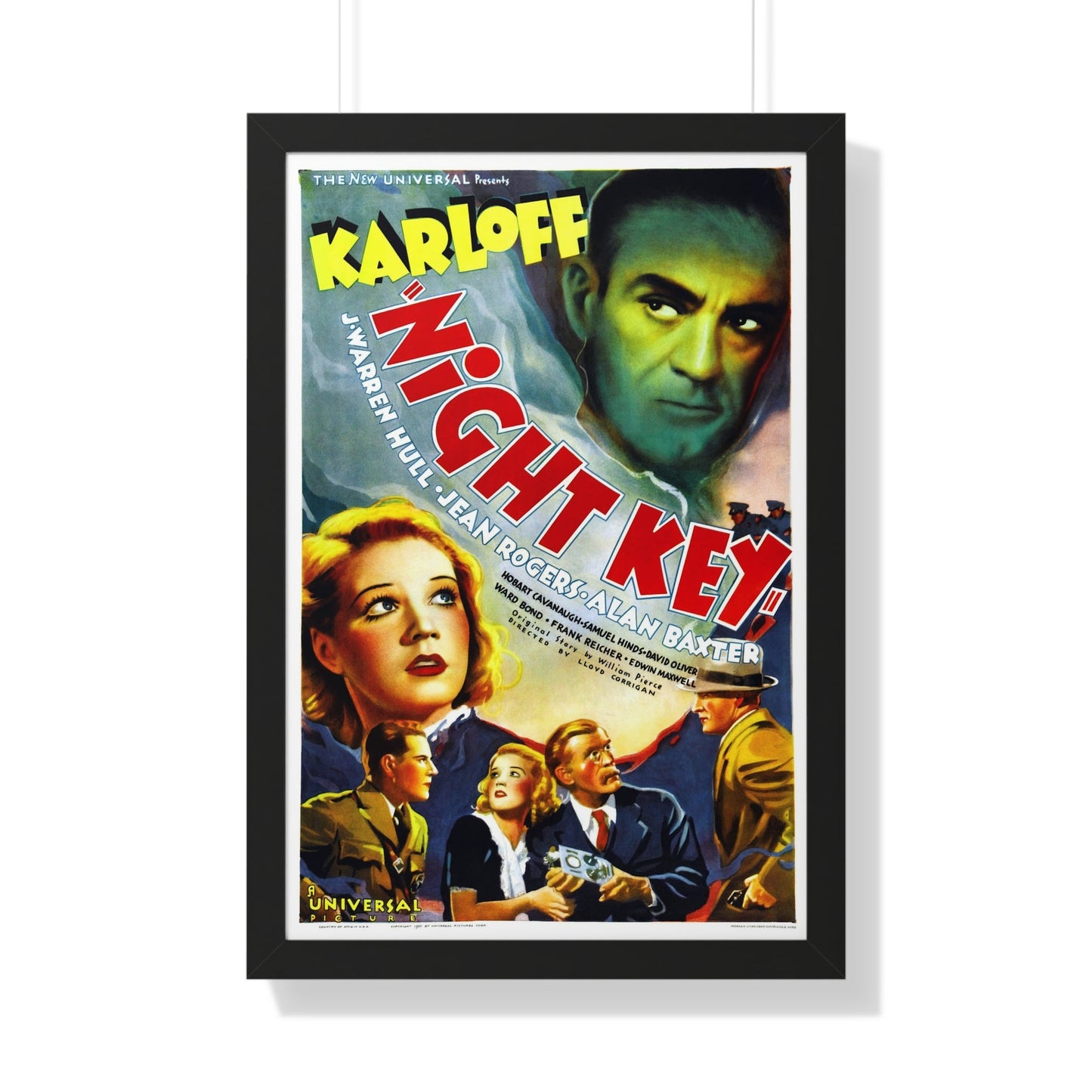 NIGHT KEY 1937 - Framed Movie Poster-20" x 30"-The Sticker Space